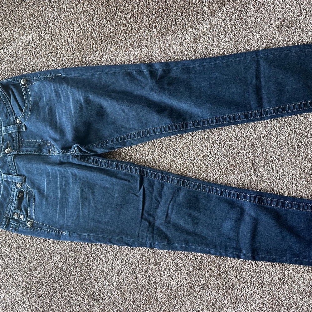 Miss Me Dark Blue Ankle & Cropped Jeans